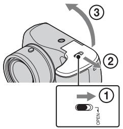 SONY CYBER-SHOT DSC-H200 - Introducerea bateriilor/cardului de memorie (se vinde separat) - 1