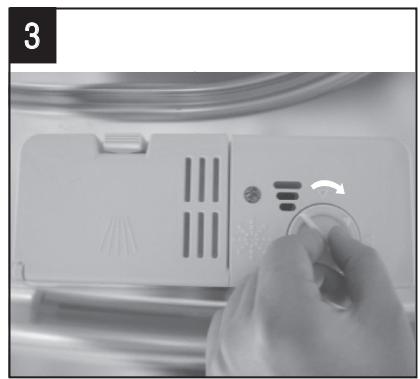 GLEM GDI625 - Quando rabbocare il distributore del brillantante - 4
