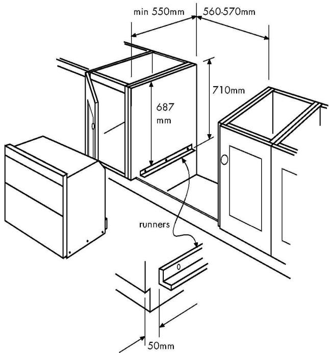 STOVES RICHMOND - METHOD 2: HOUSING UNIT WITH INTERNAL HEIGHT LESS THAN 710MM - 1