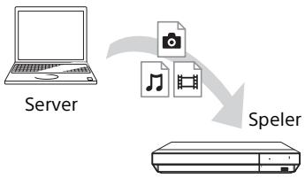SONY X700 - Via.dequeue unit een bestand afspelen van een Thuisnetwork-server (Thuisnetwork-speler) - 1