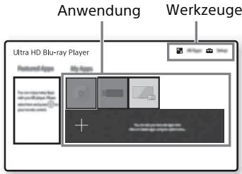 SONY X700 - Anzeige des Startbildschirms - 1