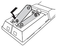 SONY X700 - Batterijen in afstandsbedieningplaatsen - 1