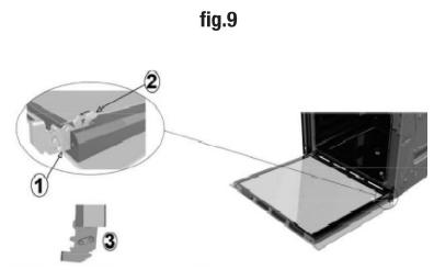 GLEM GFMP83WHN - RIMOZIONE PORTA FORNO - 9