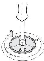 GLEM GFMG51WH - REGOLAZIONE DEL MINIMO SU BRUCIATORE FORNO (fig. 22 - pag. 14) - 1