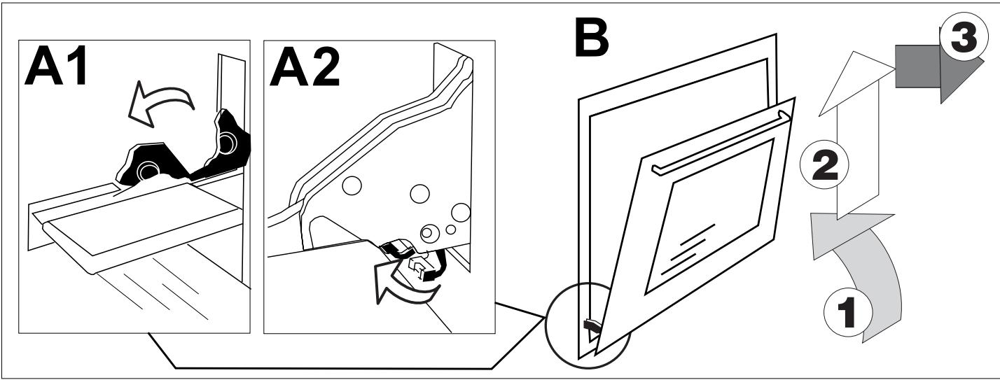 GLEM GFMC33WHT - Desmontagem da porta - 1