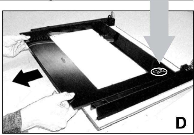 GLEM GFMC33WHT - Dismounting the door - 4