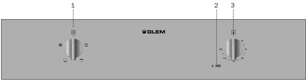 GLEM GFMC53WHT - Panneau Frontal de Commande - 1