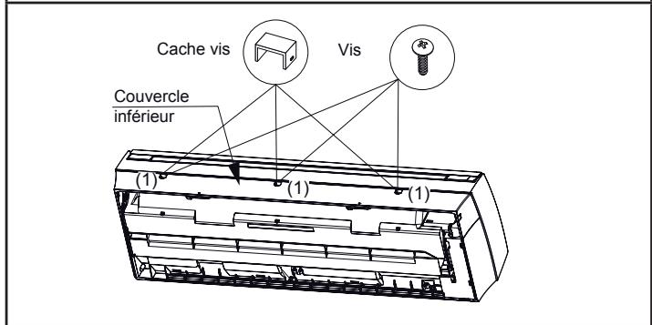 ATLANTIC ASYG 12 LLCC.UI UNITE MURAL INVERTER 3400W - Demontage du couvercle inférieur - 1