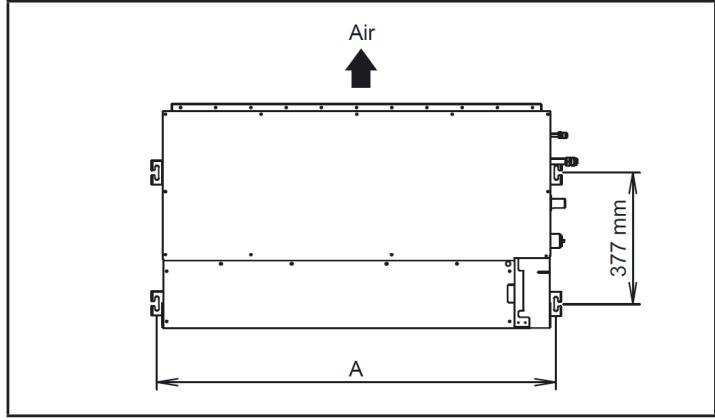 ATLANTIC ASYG 12 LLCC.UI UNITE MURAL INVERTER 3400W - Positionnement des trous et installation des boulons d'ancrage - 2