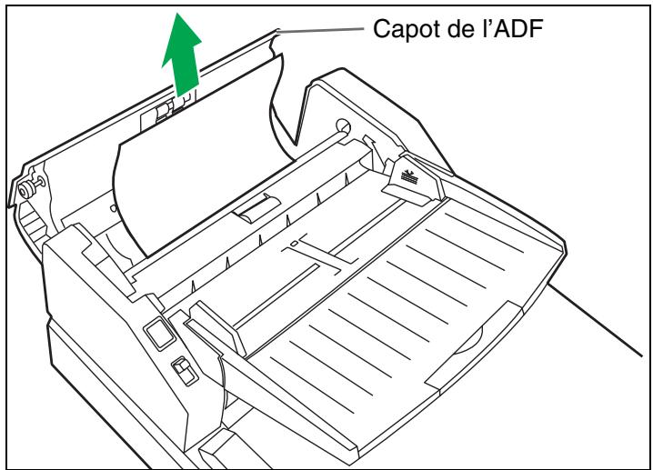 PANASONIC KV-S1037X - Dégagement des bourrages papier de la fente à papier - 2