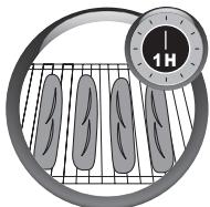 MOULINEX BREAD OF THE WORLD OW6118 - Aan het einde van de bakcyclus heeft u de keuze uit 2 möglichkheden: als u 4 stokbroden bakt - 1