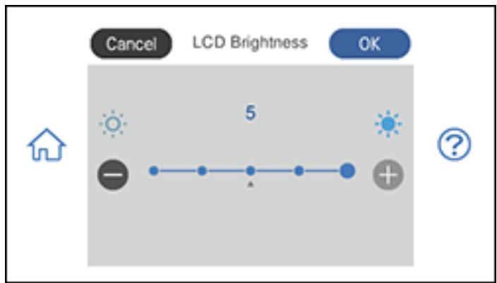 EPSON XP-8600 - Adjusting the Screen Brightness - 2