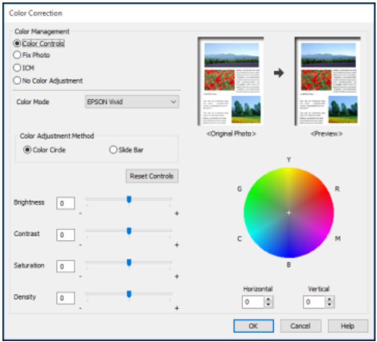 EPSON XP-8600 - Custom Color Correction Options - Windows - 1