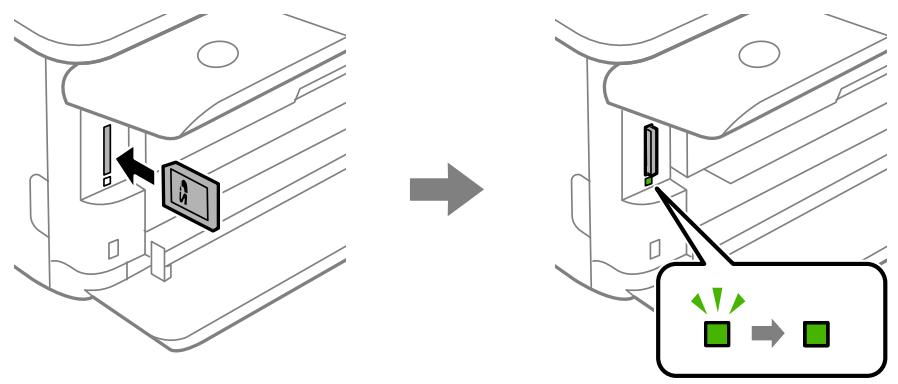 EPSON XP-8600 - Inserting a Memory Card - 2