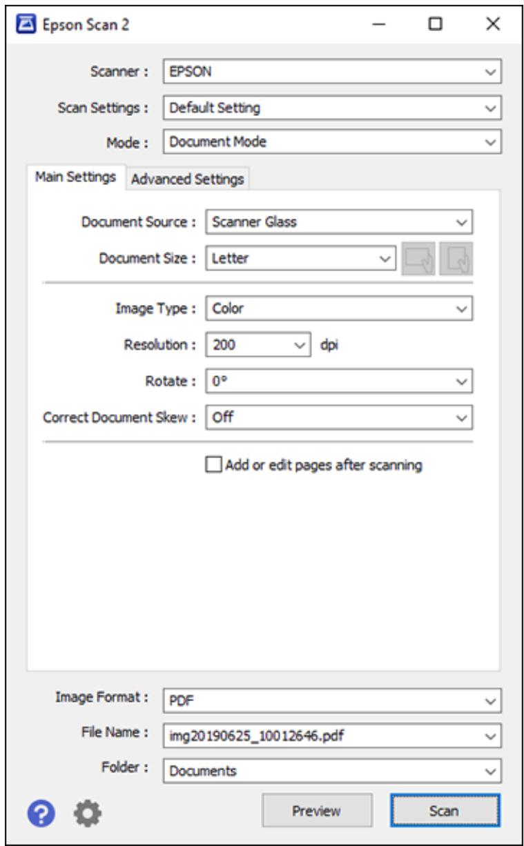 EPSON XP-8600 - Scanning in Epson Scan 2 - 1