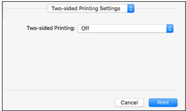 EPSON XP-8600 - Selecting Double-sided Printing Settings - Mac - 1
