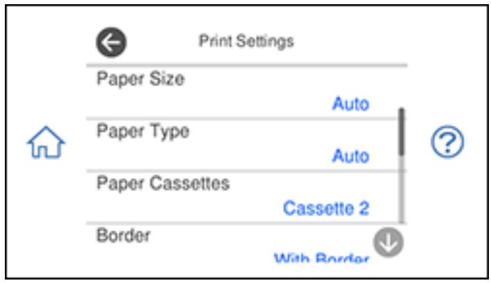 EPSON XP-8600 - Select Print Settings. - 1