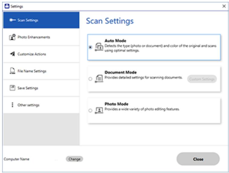 EPSON XP-8600 - Changing the Save Settings - 1