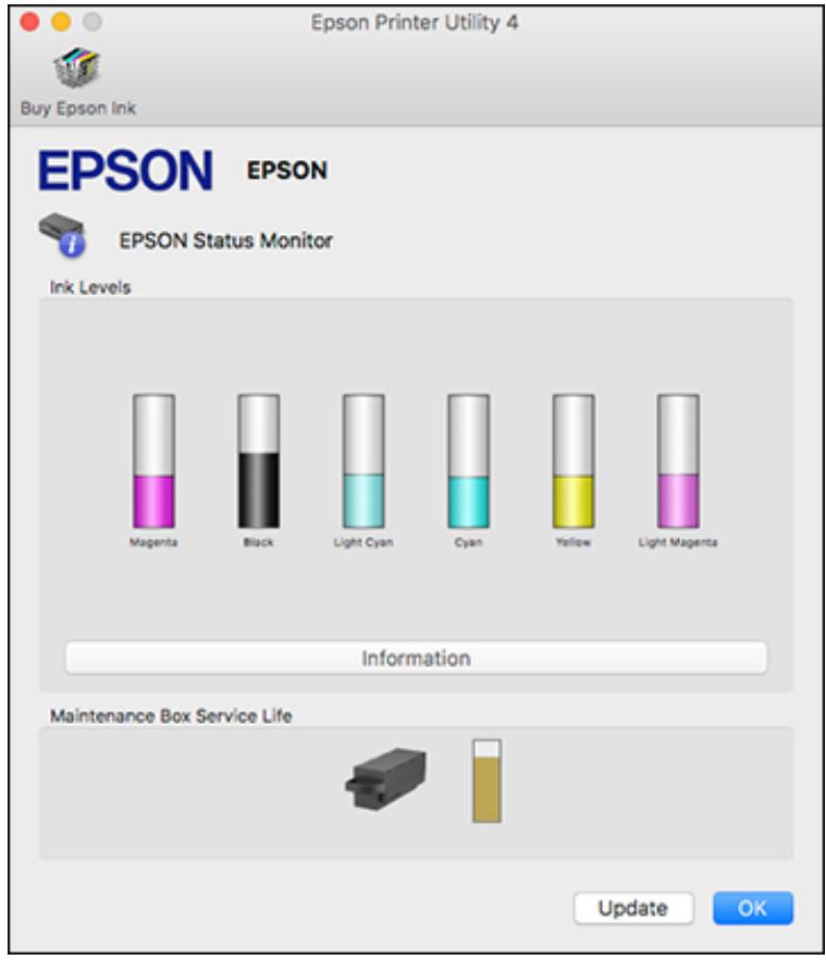EPSON XP-8600 - Checking Cartridge and Maintenance Box Status - Mac - 1