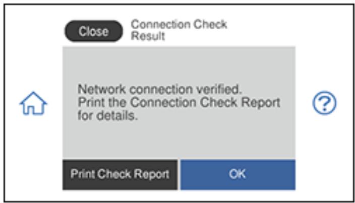 EPSON XP-8600 - Select Network Settings > Connection Check. - 1