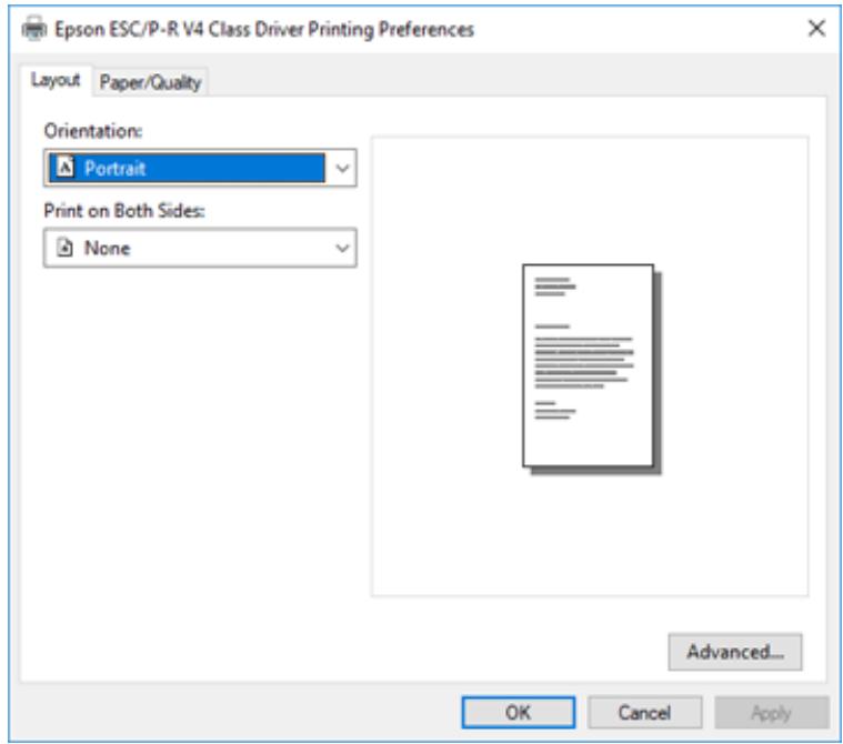 EPSON XP-8600 - Select the Layout tab. - 1