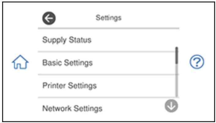 EPSON XP-8600 - Select Settings. - 1