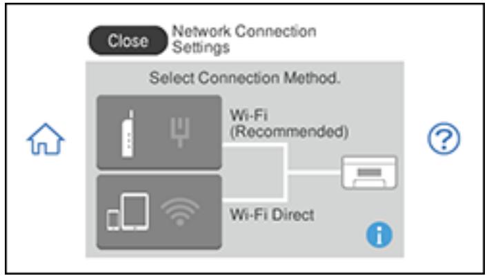 EPSON XP-8600 - Selecting Wireless Network Settings from the Control Panel - 1