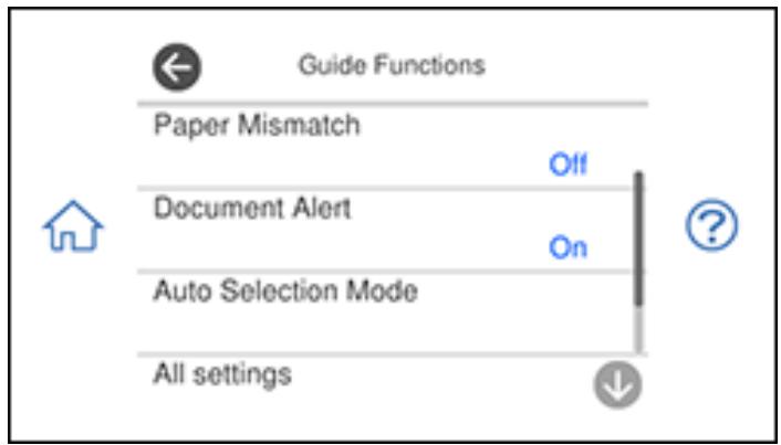 EPSON XP-8600 - Turning Off the Paper Setting Alert - 1