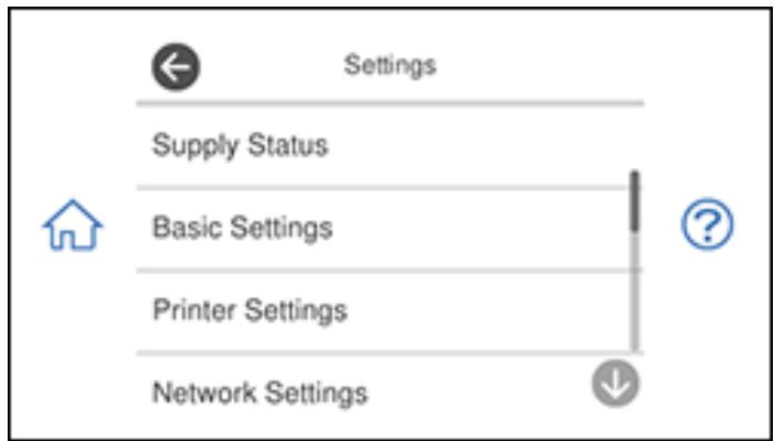 EPSON XP-8600 - Select Settings. - 1