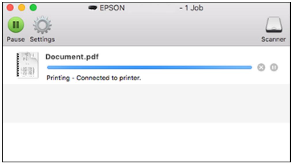 EPSON XP-8600 - Checking Print Status - Mac - 1
