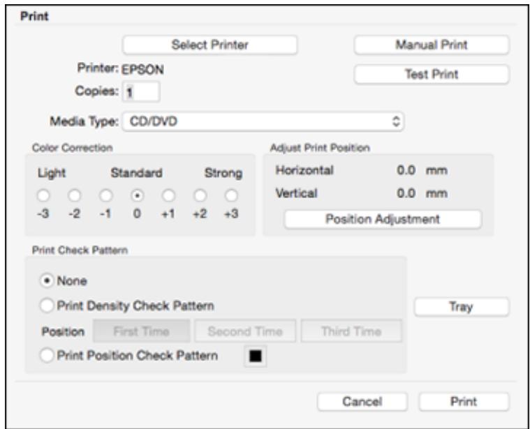 EPSON XP-8600 - Printing Your CD/DVD Design - Mac - 1