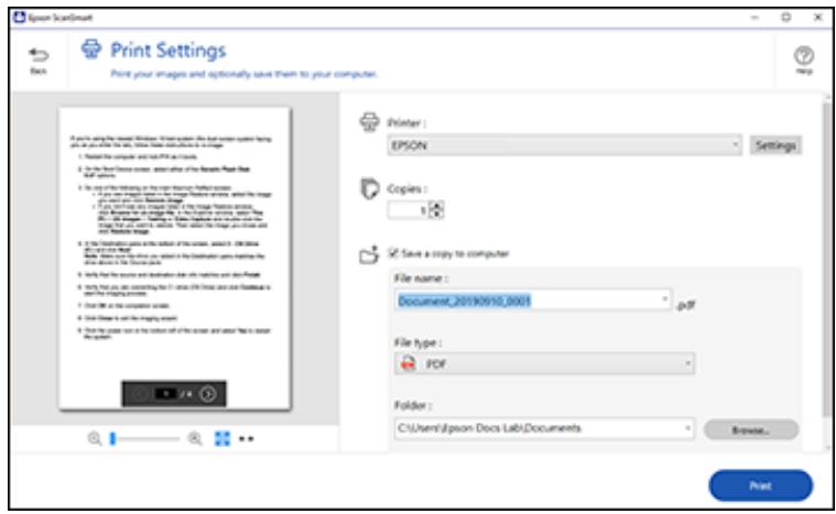 EPSON XP-8600 - Printing a Scan - 1