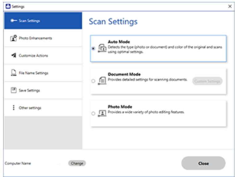 EPSON XP-8600 - Changing the File Name Settings - 1