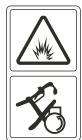 MAKITA PLM4620N - PLM4620N2 - AM PRODUKT ANGEBRACHTE SYMBOLE (auf der Rückabdeckung) - 5