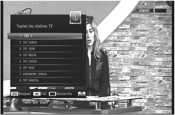ESSENTIELB BRIO - LA LIST DES CHÂINES AVEC LE BOUTON OK - 1