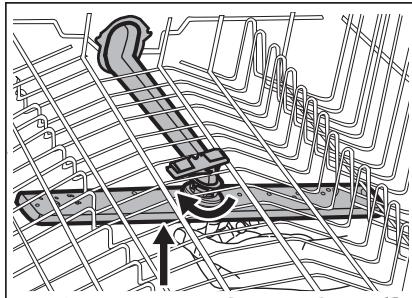 AEG-ELECTROLUX FFB51400ZM  -  FFB51400ZW - Limpieza del brazo aspersor superior - 1