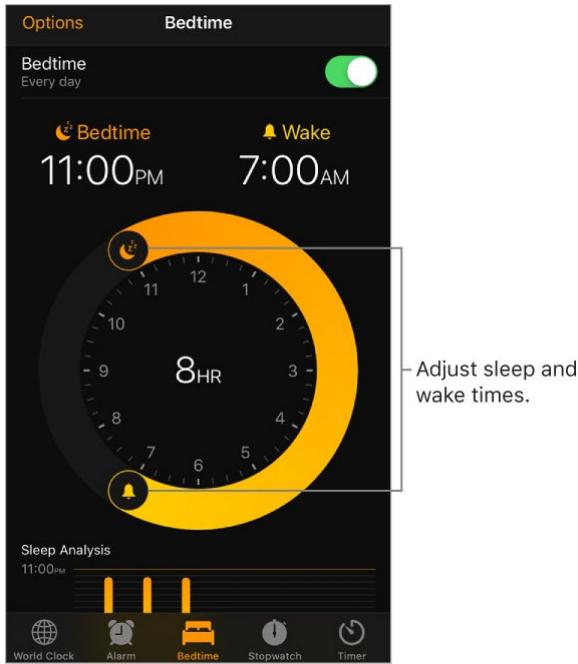 APPLE IPHONE 8 - Set an alarm or bedtime schedule - 2