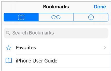 APPLE IPHONE 8 - Add bookmarks and favorites - 1