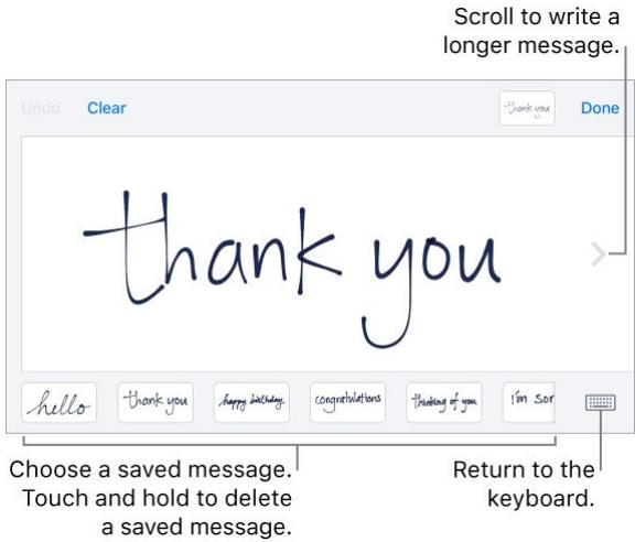 APPLE IPHONE 8 - Handwritten messages - 1