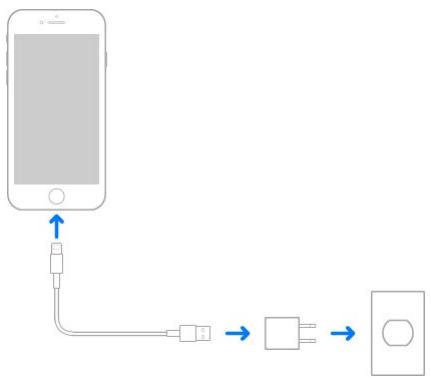 APPLE IPHONE 8 - Charge and monitor the battery - 1