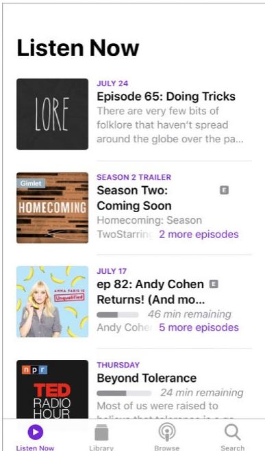 APPLE IPHONE 8 - Get podcasts and episodes - 1