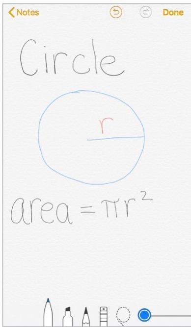 APPLE IPHONE 8 - Write a note by hand - 1