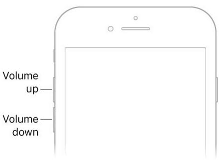 APPLE IPHONE 8 - Control the volume - 1