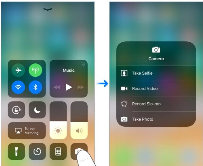 APPLE IPHONE 8 - Control Center - 2