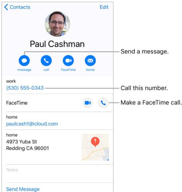 APPLE IPHONE 8 - Manage contacts - 1