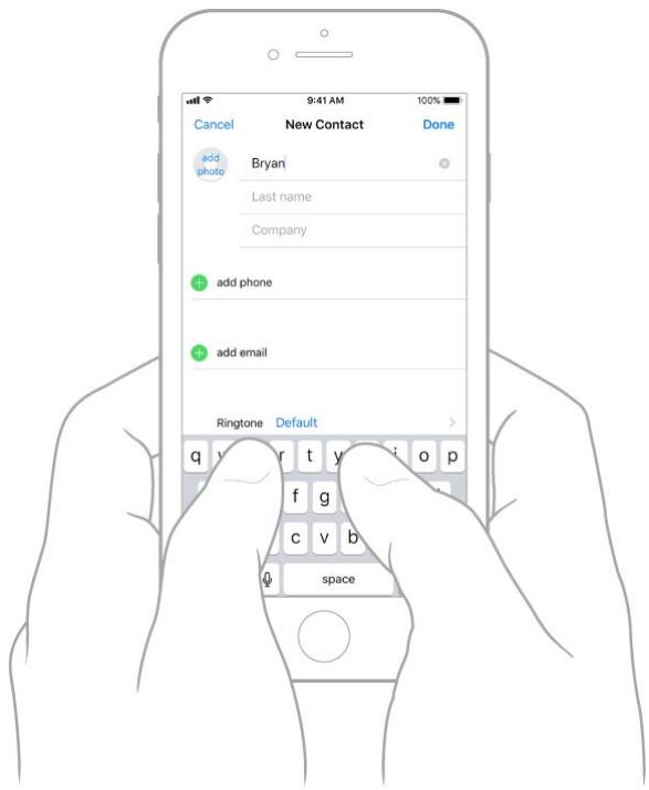 APPLE IPHONE 8 - Enter text - 1
