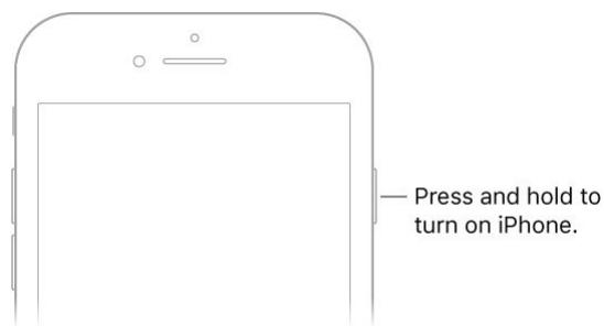 APPLE IPHONE 8 - Turn on iPhone. - 1