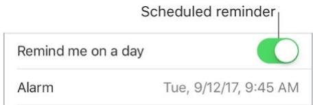 APPLE IPHONE 8 - Scheduled reminders - 1