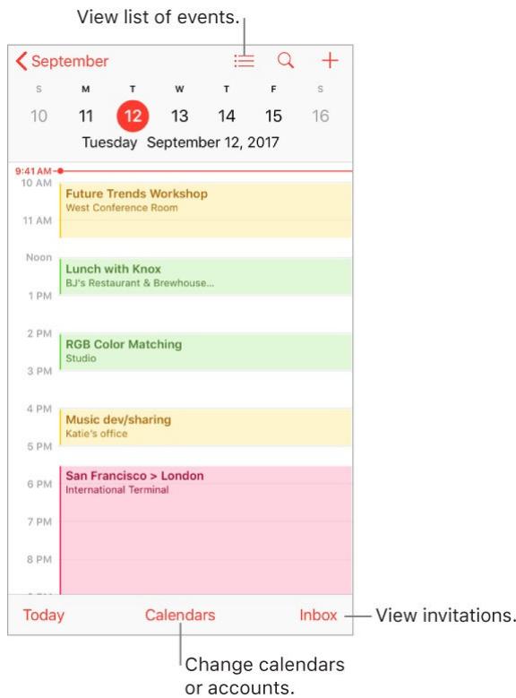 APPLE IPHONE 8 - Manage calendars - 1