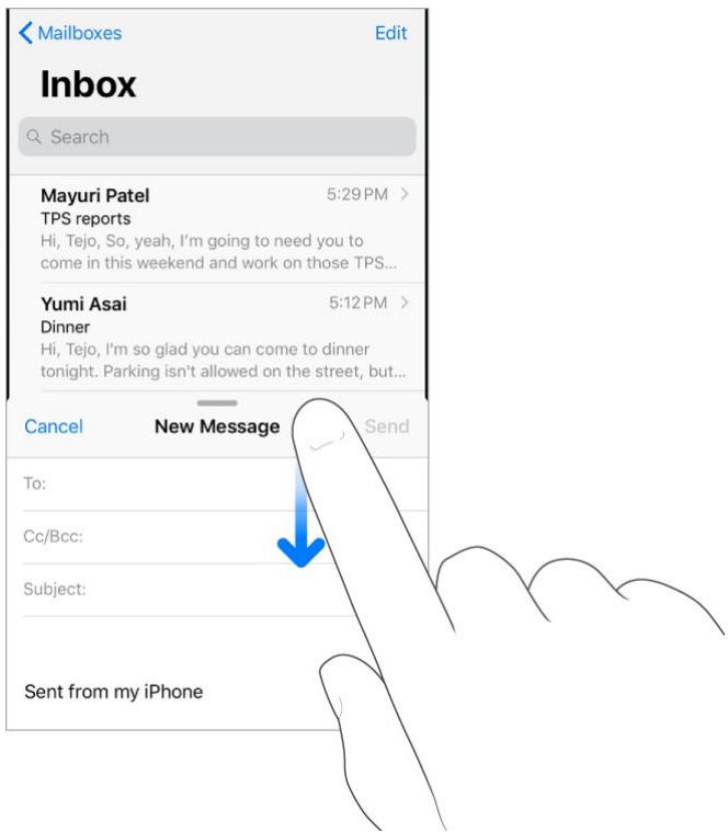 APPLE IPHONE 8 - Finish a message later - 1